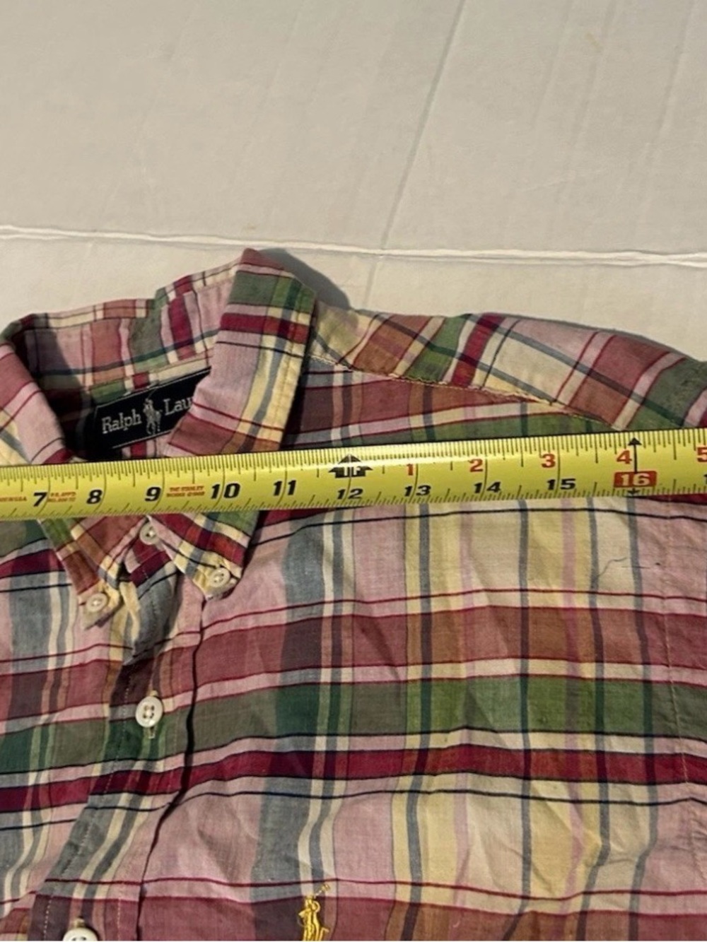 Polo Ralph Lauren Shirt Mens Large L Multicolor Plaid Classic Button Down Preppy - Picture 6 of 12